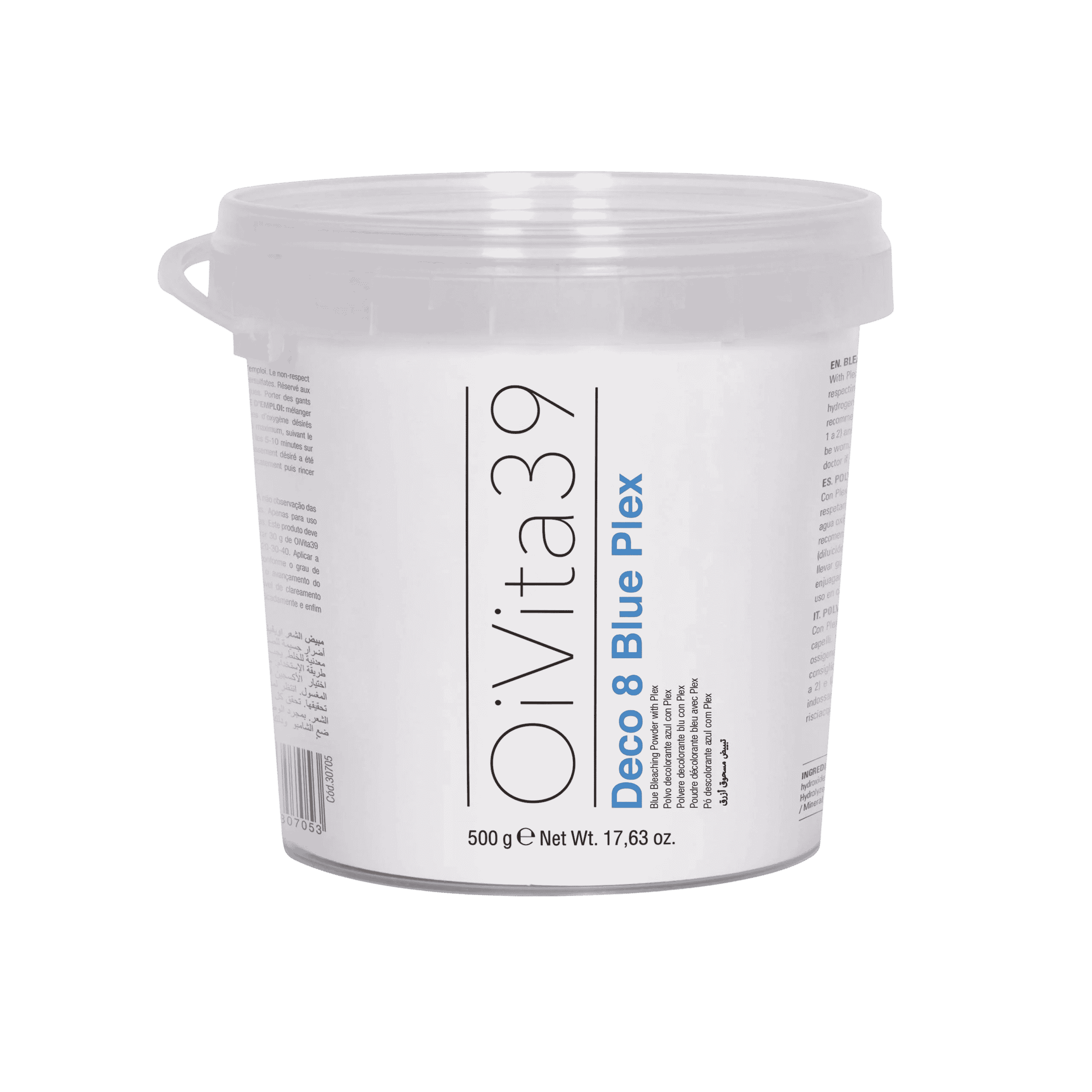 Polvere Deco 8 toni blu plex 500gr